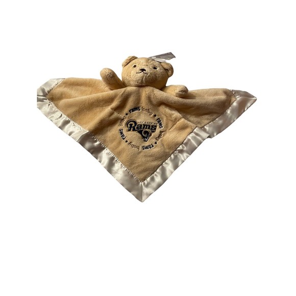 Los Angeles  Rams Baby Fanatic NFL Football Teddy Bear Security Blanket - Picture 1 of 3